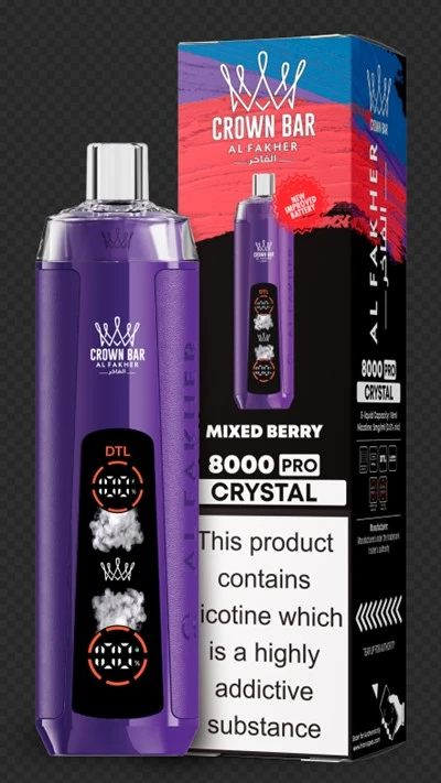 AL Fakher Crystal 8000 Pro jednorazowy Vape 5% NIC